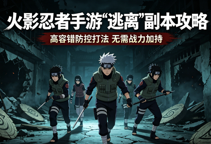 火影忍者手游最难副本《逃离》高容错防控打法来了！
